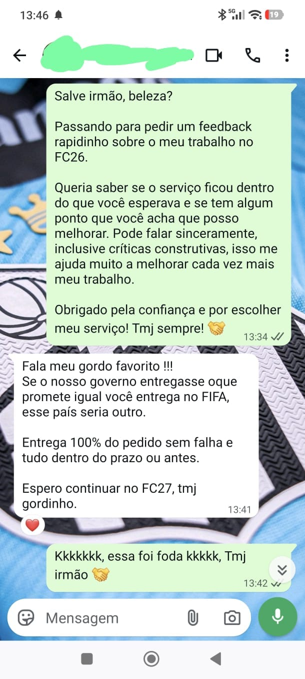 Mensagem do cliente: Entrega completa do pedido, dentro do prazo ou antes.